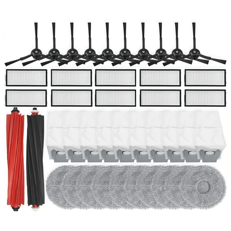 For Roborock Qrevo Master, V20, P10S Pro Vacuum Parts Main Side Brush Hepa Filter Mop Cloth Dust Bag Accessories
For Roborock Qrevo Master, V20, P10S Pro Vacuum Parts Main Side Brush Hepa Filter Mop Cloth Dust Bag Accessories