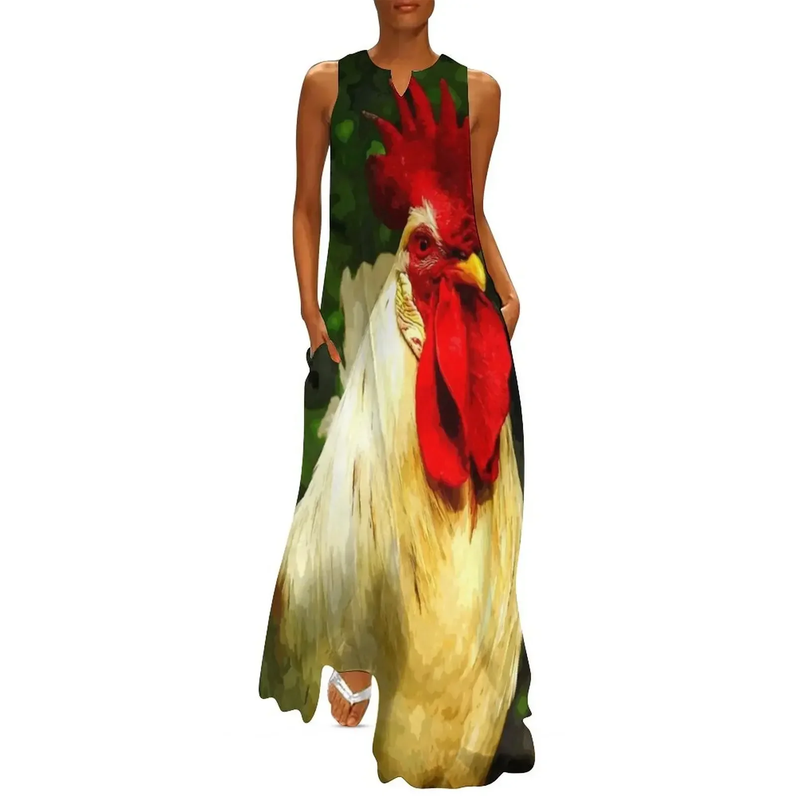 Rooster Long Dress clothes Dress woman prom dress prom clothes
Rooster Long Dress clothes Dress woman prom dress prom clothes