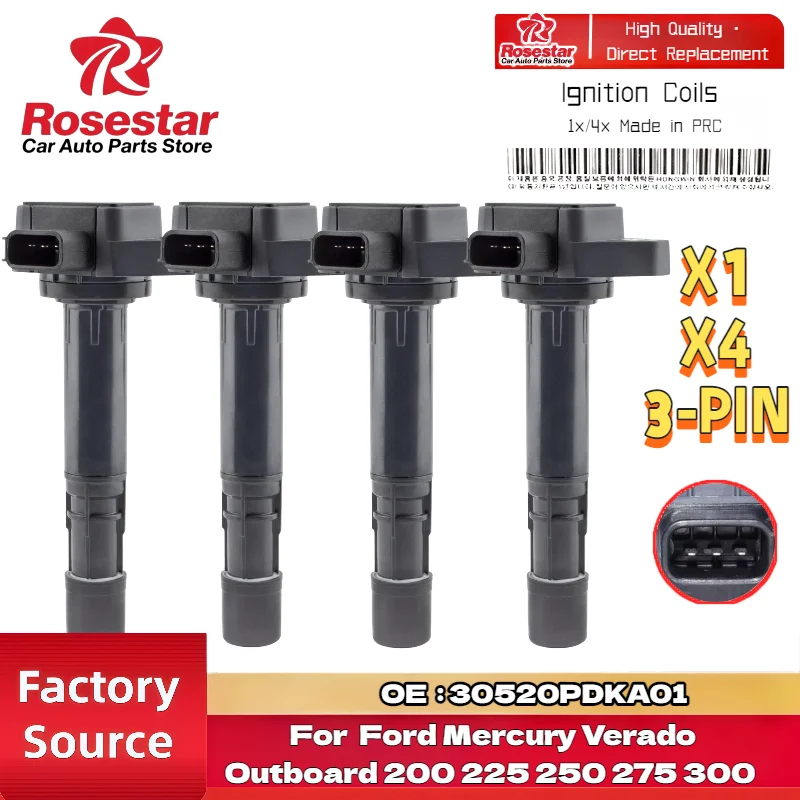 for Ford Mercury Verado Outboard 200 225 250 275 300 350 400 HP Ignition Coil 12582000 1/4pcs
for Ford Mercury Verado Outboard 200 225 250 275 300 350 400 HP Ignition Coil 12582000 1/4pcs