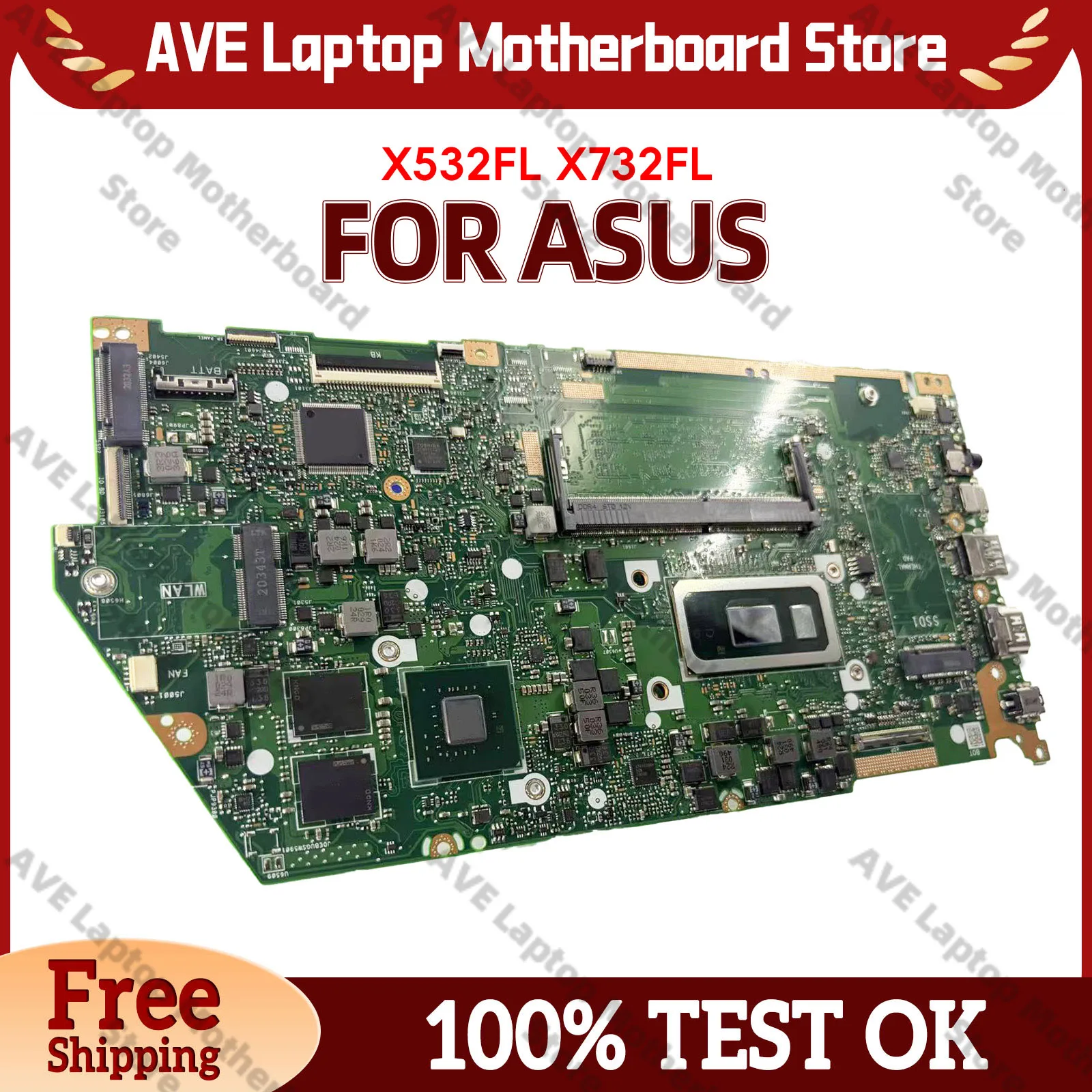 X532FA S531F Laptop Motherboard For ASUS K531F V531F V532F X532FL X532FA X532F S532F K532F S5500F X532FAC Mainboard I3 I5 I7 CPU
X532FA S531F Laptop Motherboard For ASUS K531F V531F V532F X532FL X532FA X532F S532F K532F S5500F X532FAC Mainboard I3 I5 I7 CPU