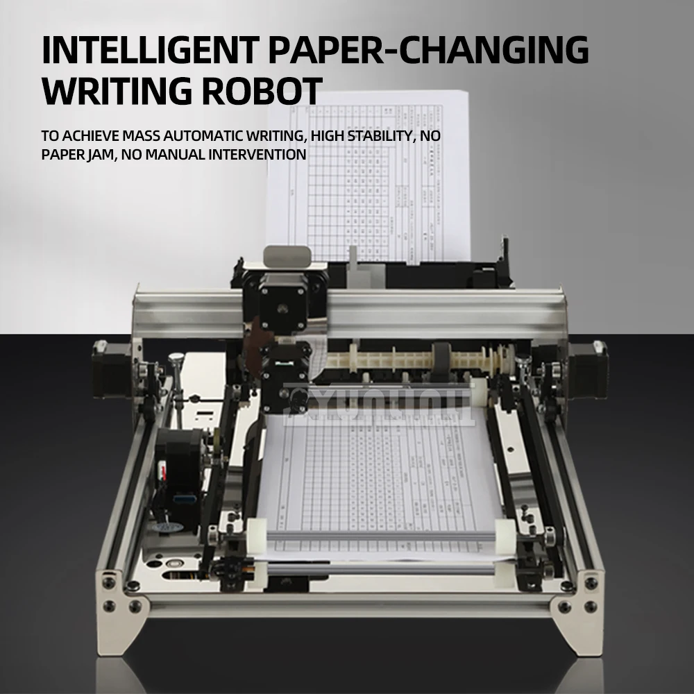 Intelligent Writing Robot, Automatic Paper Changing and Page Flipping, Imitation Handwriting Form Signing and Copying Machine
Intelligent Writing Robot, Automatic Paper Changing and Page Flipping, Imitation Handwriting Form Signing and Copying Machine