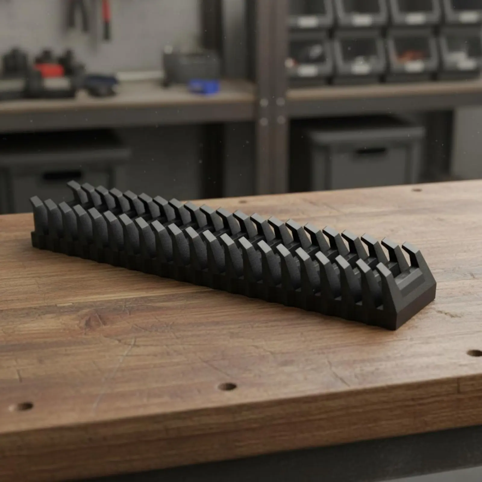 Wrench Storage Rail Space-Saving Connecting Wrench Storage Rack Connecting Tool Holder Sturdy Duty Long-Lasting ABS Material
Wrench Storage Rail Space-Saving Connecting Wrench Storage Rack Connecting Tool Holder Sturdy Duty Long-Lasting ABS Material