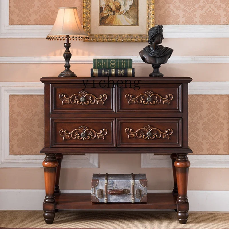 GZ End View Table Bucket Cabinet Side Entrance Table Solid Wood American Country Drawer Table Entrance Side Cabinet
GZ End View Table Bucket Cabinet Side Entrance Table Solid Wood American Country Drawer Table Entrance Side Cabinet