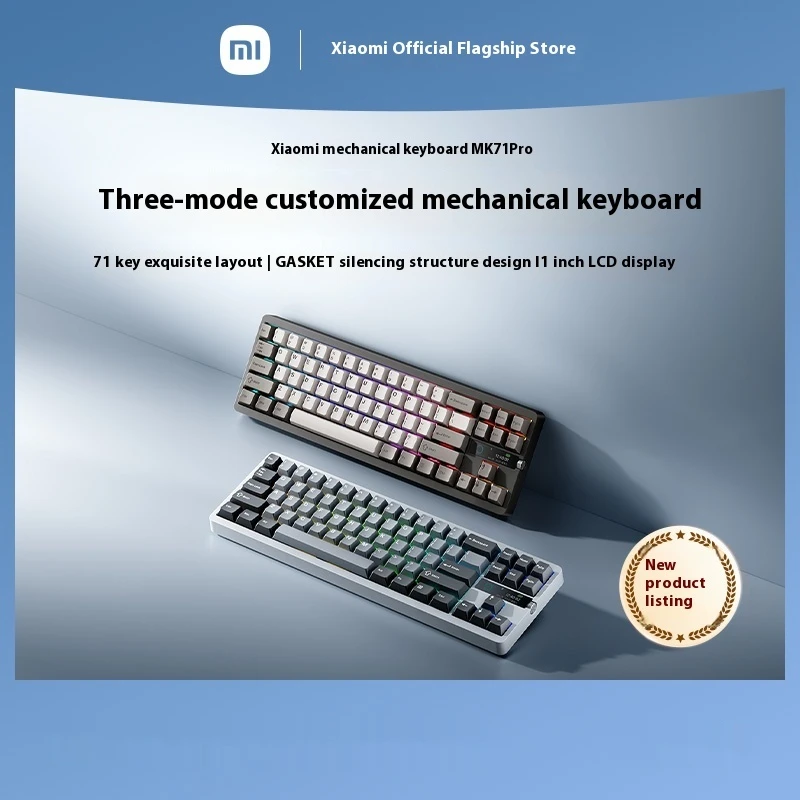 Механическая клавиатура MIU Xiaomi MK71 Pro, беспроводная офисная механическая клавиатура с возможностью горячей замены, поддержка эргономичного подарка
Механическая клавиатура MIU Xiaomi MK71 Pro, беспроводная офисная механическая клавиатура с возможностью горячей замены, поддержка эргономичного подарка