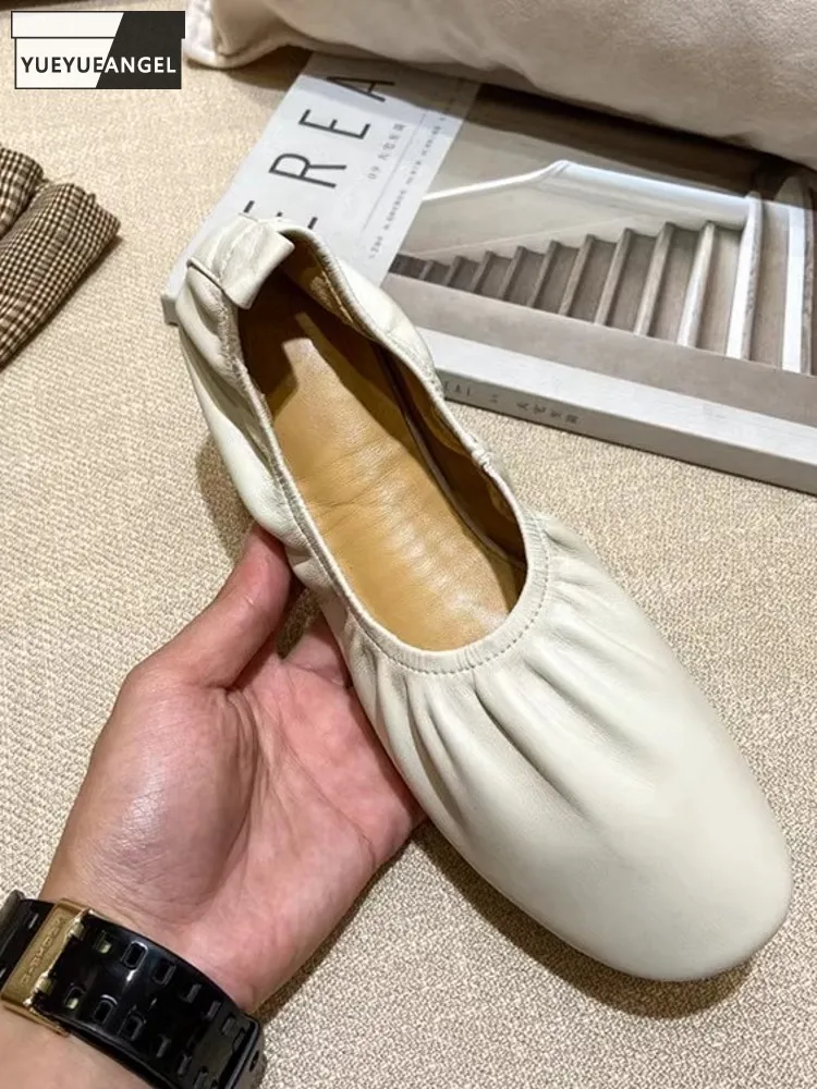 Women Comfortable Slip On Ballet Flats Vintage Shallow Soft Platform Loafers Spring Summer Sheepskin Real Leather Casual Shoes
Women Comfortable Slip On Ballet Flats Vintage Shallow Soft Platform Loafers Spring Summer Sheepskin Real Leather Casual Shoes