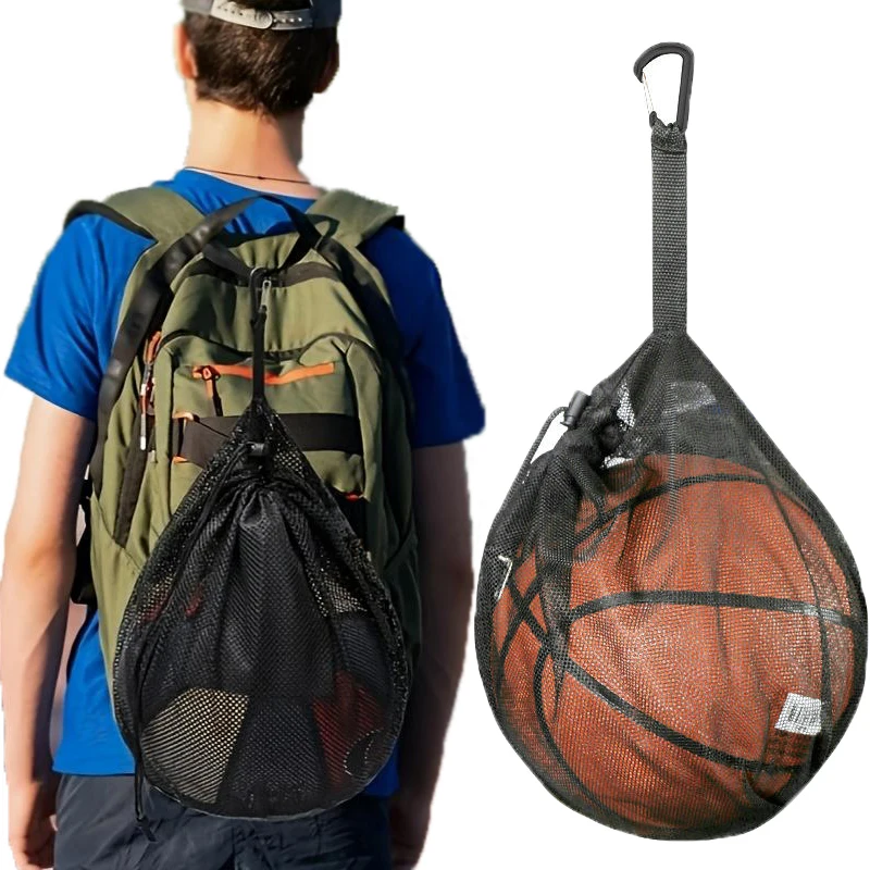 Portable Drawstring Basketball Backpack Mesh Bag Football Soccer Volleyball Ball Storage Bags Outdoor Sports Cycling Equipment
Portable Drawstring Basketball Backpack Mesh Bag Football Soccer Volleyball Ball Storage Bags Outdoor Sports Cycling Equipment
