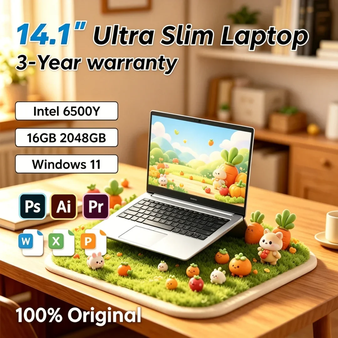 2026 Ethereal Sleek Portable 14.1 Inch Laptop Intel 6500Y 32GB RAM 2TB SSD 5000mAh Windows 11 Fingerprint Unlock Opulent Venture
2026 Ethereal Sleek Portable 14.1 Inch Laptop Intel 6500Y 32GB RAM 2TB SSD 5000mAh Windows 11 Fingerprint Unlock Opulent Venture