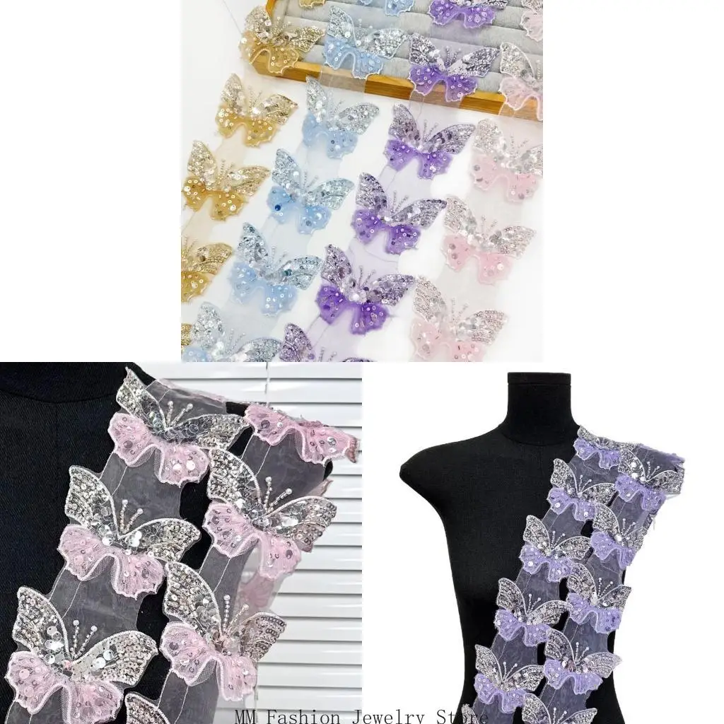 Шикарные аппликации из бисера, швейные нашивки для платья-бабочки для поделок своими руками D0UB
Шикарные аппликации из бисера, швейные нашивки для платья-бабочки для поделок своими руками D0UB