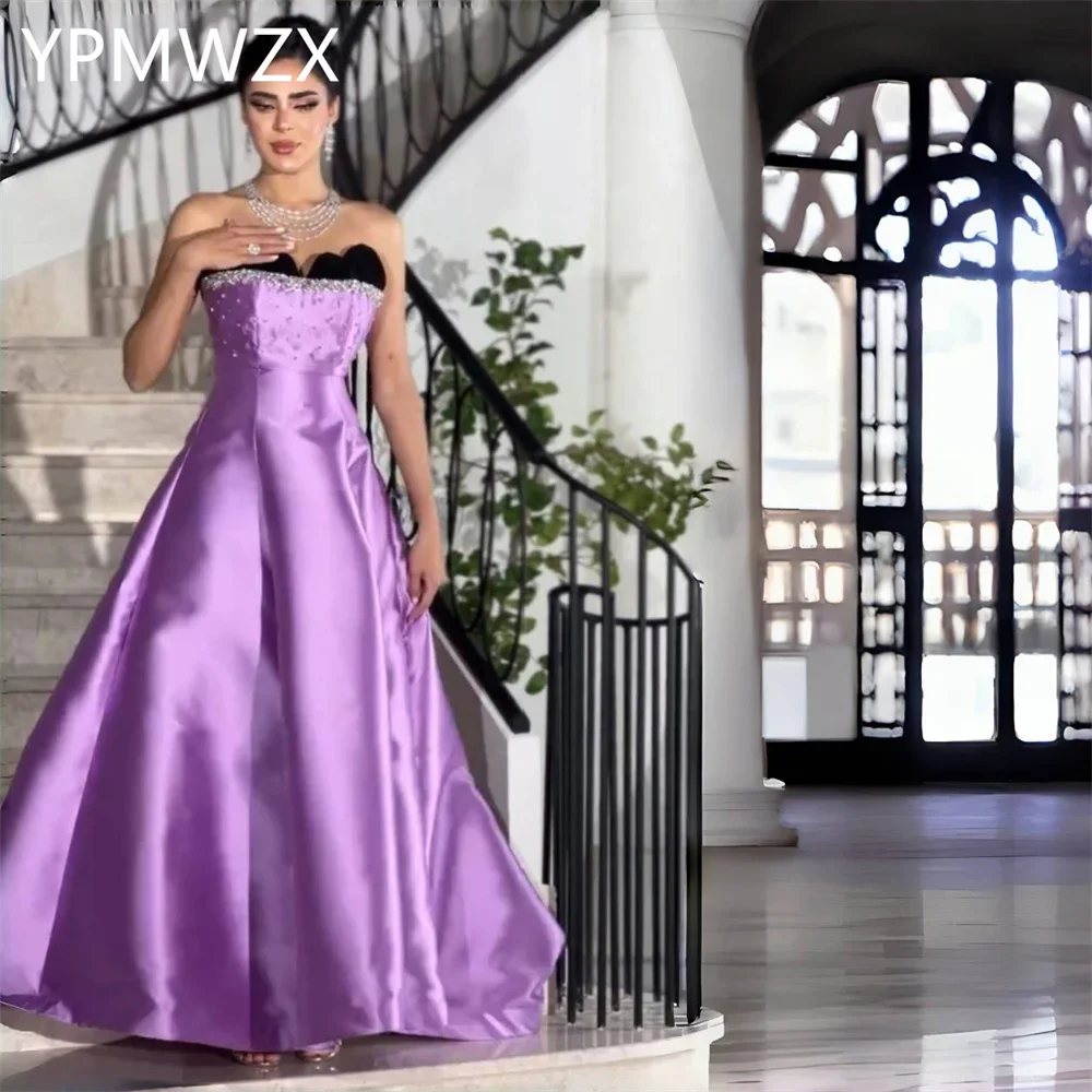 Customized Prom Gown Evening Women YPMWZX Strapless A-line Floor Length Skirts Bespoke Occasion Dresses Party Formal Dr
Customized Prom Gown Evening Women YPMWZX Strapless A-line Floor Length Skirts Bespoke Occasion Dresses Party Formal Dr