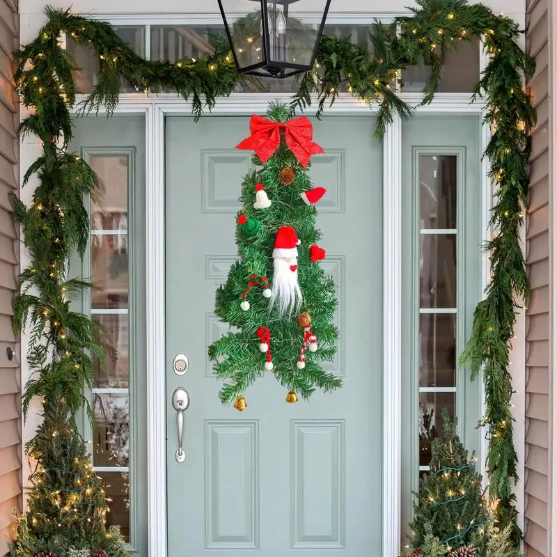 Christmas Door Wreath Lighted Wall Decor Christmas Wreath Upside Down Tree Front Door Wreath With Bow & Gnome Home Decor
Christmas Door Wreath Lighted Wall Decor Christmas Wreath Upside Down Tree Front Door Wreath With Bow & Gnome Home Decor