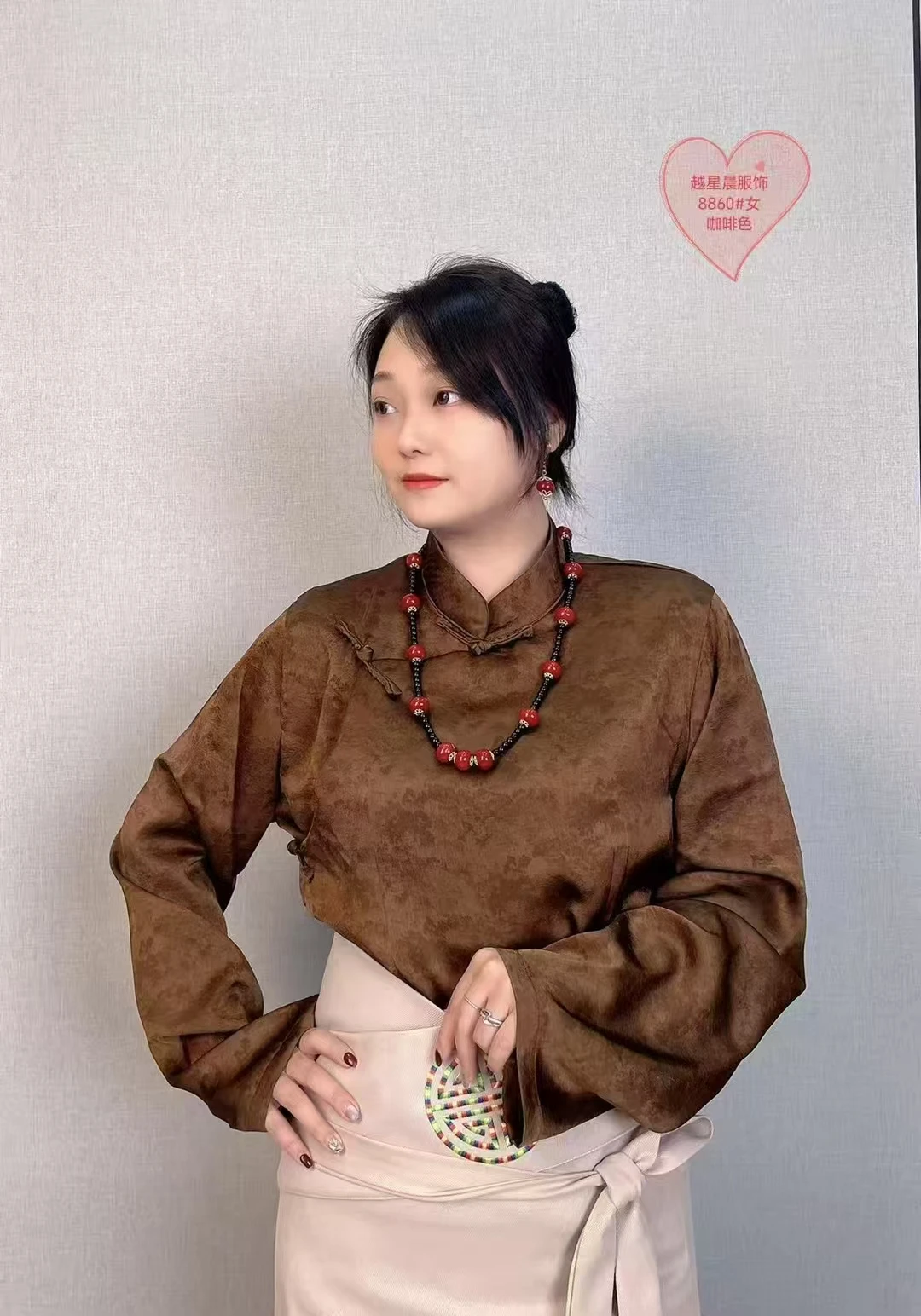 Tibetan Clothing New Style Robe Top Tibet Ethnic Shirt Heavy Industry Costumes All-Match Women's Long-Sleeved
Tibetan Clothing New Style Robe Top Tibet Ethnic Shirt Heavy Industry Costumes All-Match Women's Long-Sleeved