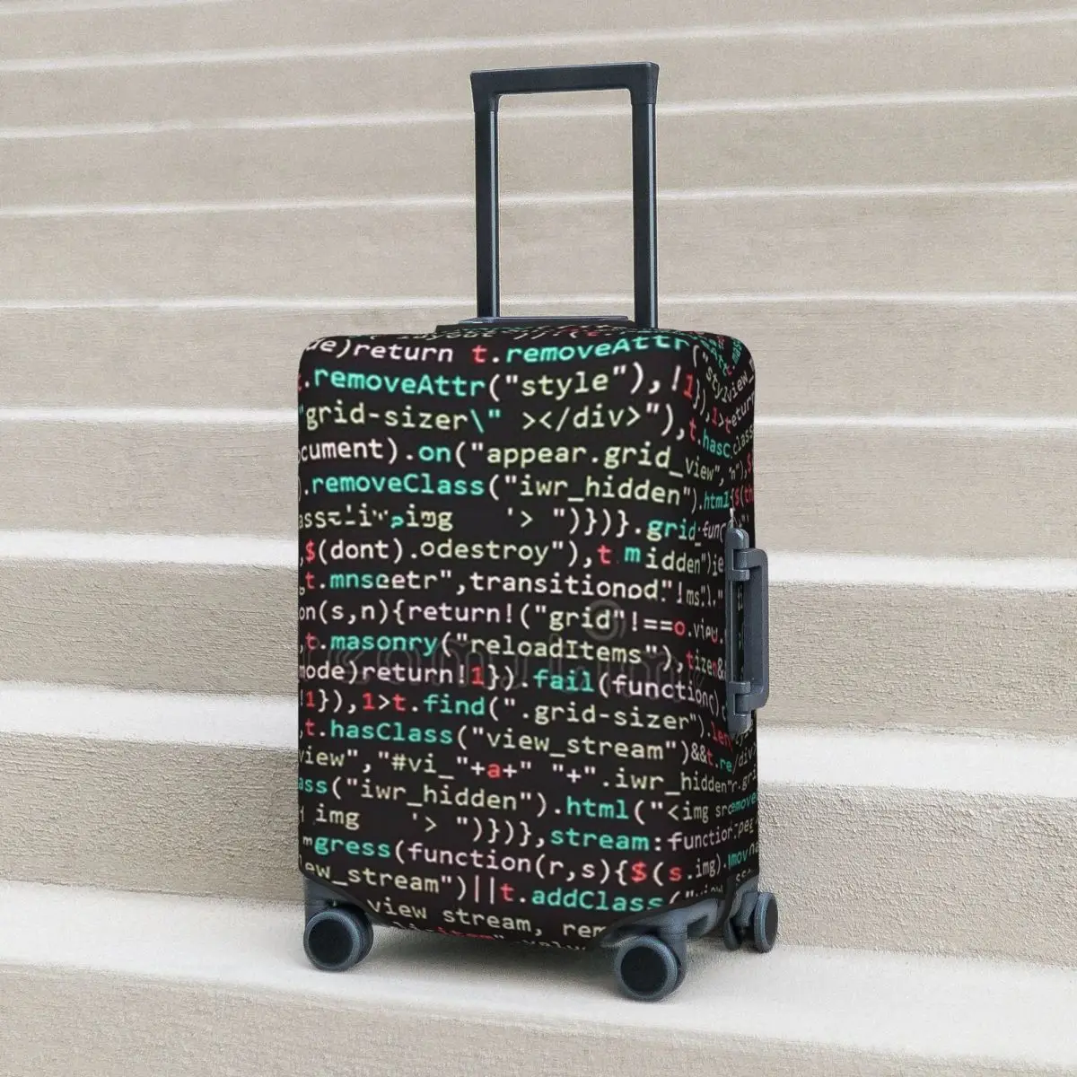 Java Script Code Suitcase Cover Protection Elastic Trip Luggage Protector Covers for 18-32 Inch 
Java Script Code Suitcase Cover Protection Elastic Trip Luggage Protector Covers for 18-32 Inch