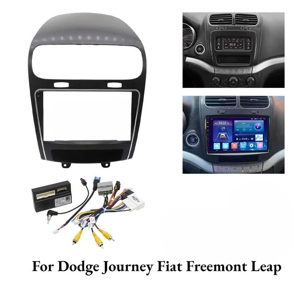 9-дюймовая автомобильная радиоприемная панель для Dodge Journey Fiat Freemont Leap | Комплект DVD-приборной панели Встановіть адаптер | Накладка рамки консоли
9-дюймовая автомобильная радиоприемная панель для Dodge Journey Fiat Freemont Leap | Комплект DVD-приборной панели Встановіть адаптер | Накладка рамки консоли