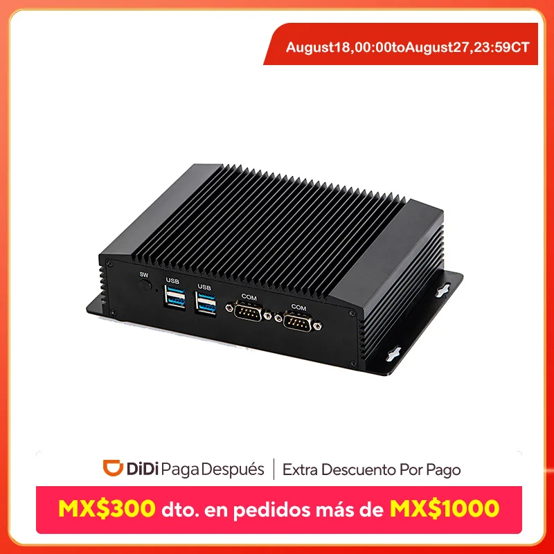 HUNSN Industrial Embedded PC,Fanless Mini Computer,IM08,IPC,Windows 11 / Linux Ubuntu,AC VGA,HDMI,2LAN,2COM RS232,4USB3.0
HUNSN Industrial Embedded PC,Fanless Mini Computer,IM08,IPC,Windows 11 / Linux Ubuntu,AC VGA,HDMI,2LAN,2COM RS232,4USB3.0