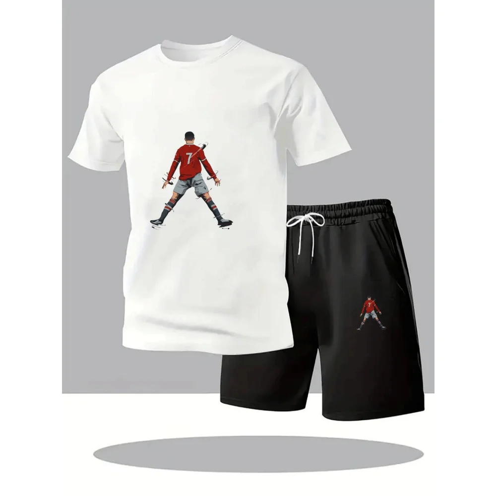 2026 new summer quick drying men's fashion sportswear set, Prin casual breathable short sleeved sports T-shirt+shorts basket
2026 new summer quick drying men's fashion sportswear set, Prin casual breathable short sleeved sports T-shirt+shorts basket