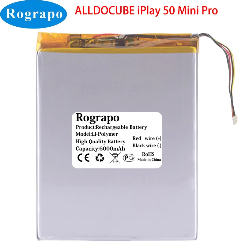 Новый 3,8 V 6000mAh ALLDOCUBE iPlay 50 Mini Pro iPlay50 Mini Pro Аккумулятор для планшетного ПК
Новый 3,8 V 6000mAh ALLDOCUBE iPlay 50 Mini Pro iPlay50 Mini Pro Аккумулятор для планшетного ПК