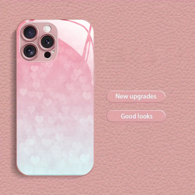 Love Heart Light Shadow Gradient Pattern Metallic Paint Glass Case For iPhone 11 12 13 14 15 16 17 Pro Max Plus 16E 17Air Cover
Love Heart Light Shadow Gradient Pattern Metallic Paint Glass Case For iPhone 11 12 13 14 15 16 17 Pro Max Plus 16E 17Air Cover
