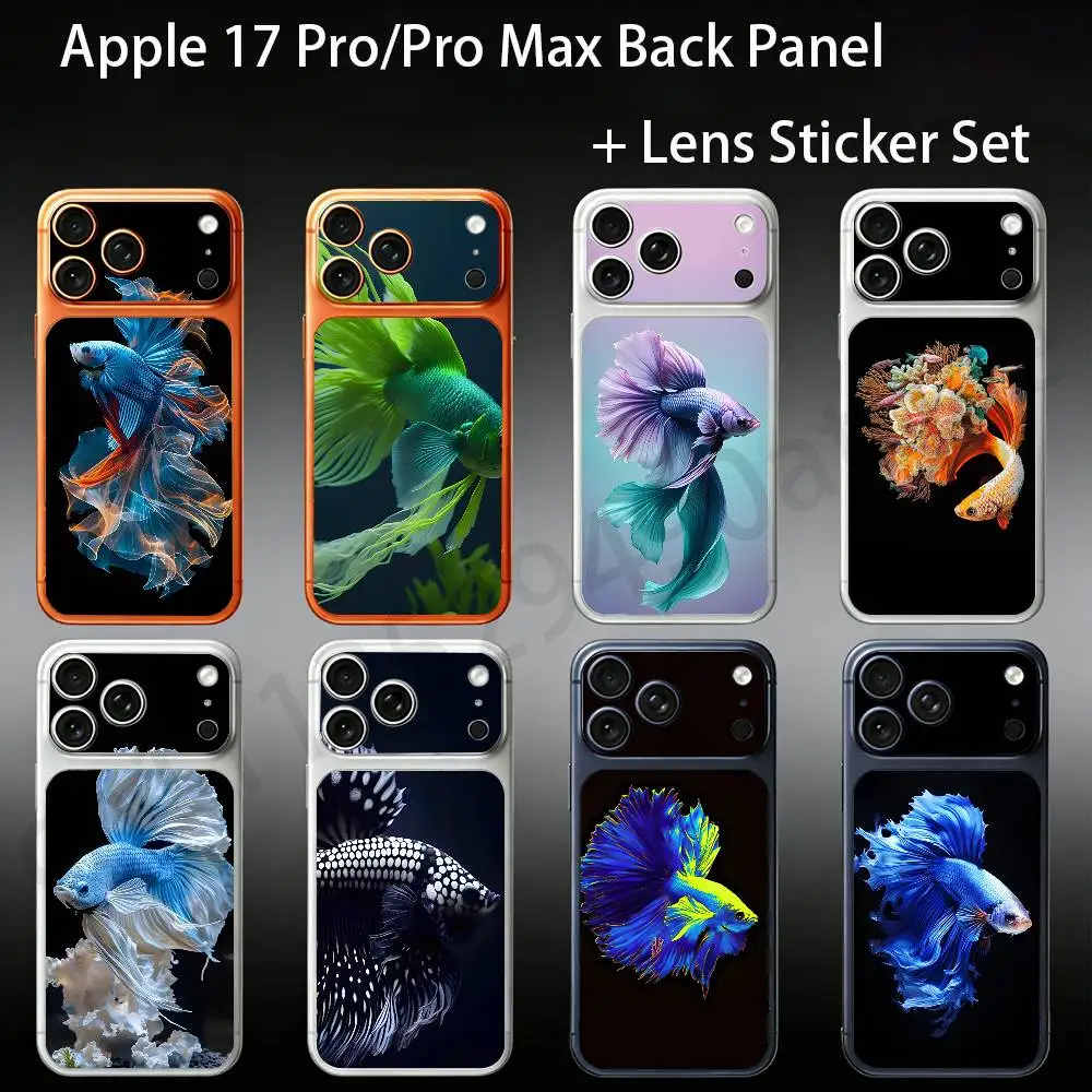 Betta Siamese fighting fish For iPhone 17Pro/ProMax Battry Back Cover with Camera Decal Skin Rear Protective Sticker Film
Betta Siamese fighting fish For iPhone 17Pro/ProMax Battry Back Cover with Camera Decal Skin Rear Protective Sticker Film