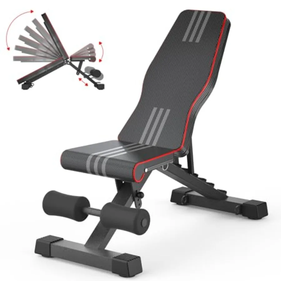 Adjustable Foldable Weight Bench 660LBS Home Gym Workout Bench for Bench Press Sit-up Exercise with Durable Material and Black
Adjustable Foldable Weight Bench 660LBS Home Gym Workout Bench for Bench Press Sit-up Exercise with Durable Material and Black