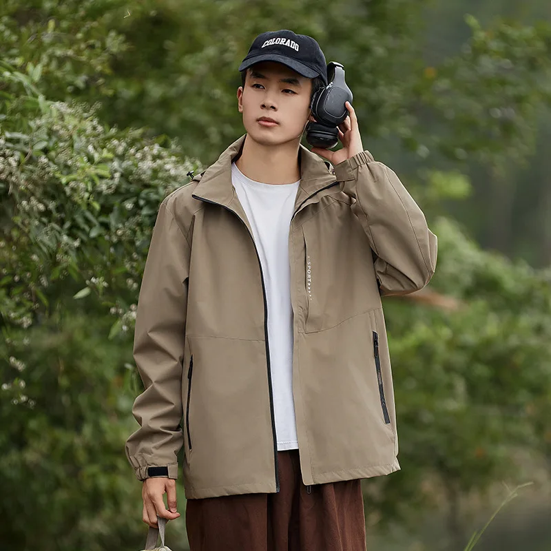 Men Women Outdoor Waterproof and Windproof Spring Autumn Casual Jacket Camping Climbing Hiking Jackets Hooded Windbreaker Coats
Men Women Outdoor Waterproof and Windproof Spring Autumn Casual Jacket Camping Climbing Hiking Jackets Hooded Windbreaker Coats