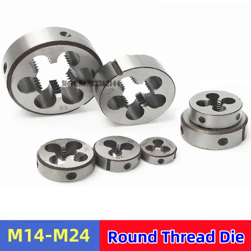 1 шт. резьбовой штамп M14 M15 M16 M17 M18 M19 M20 M21 M22 M23 M24 круглый резьбовой инструмент режущие штампы для металлообработки 
1 шт. резьбовой штамп M14 M15 M16 M17 M18 M19 M20 M21 M22 M23 M24 круглый резьбовой инструмент режущие штампы для металлообработки