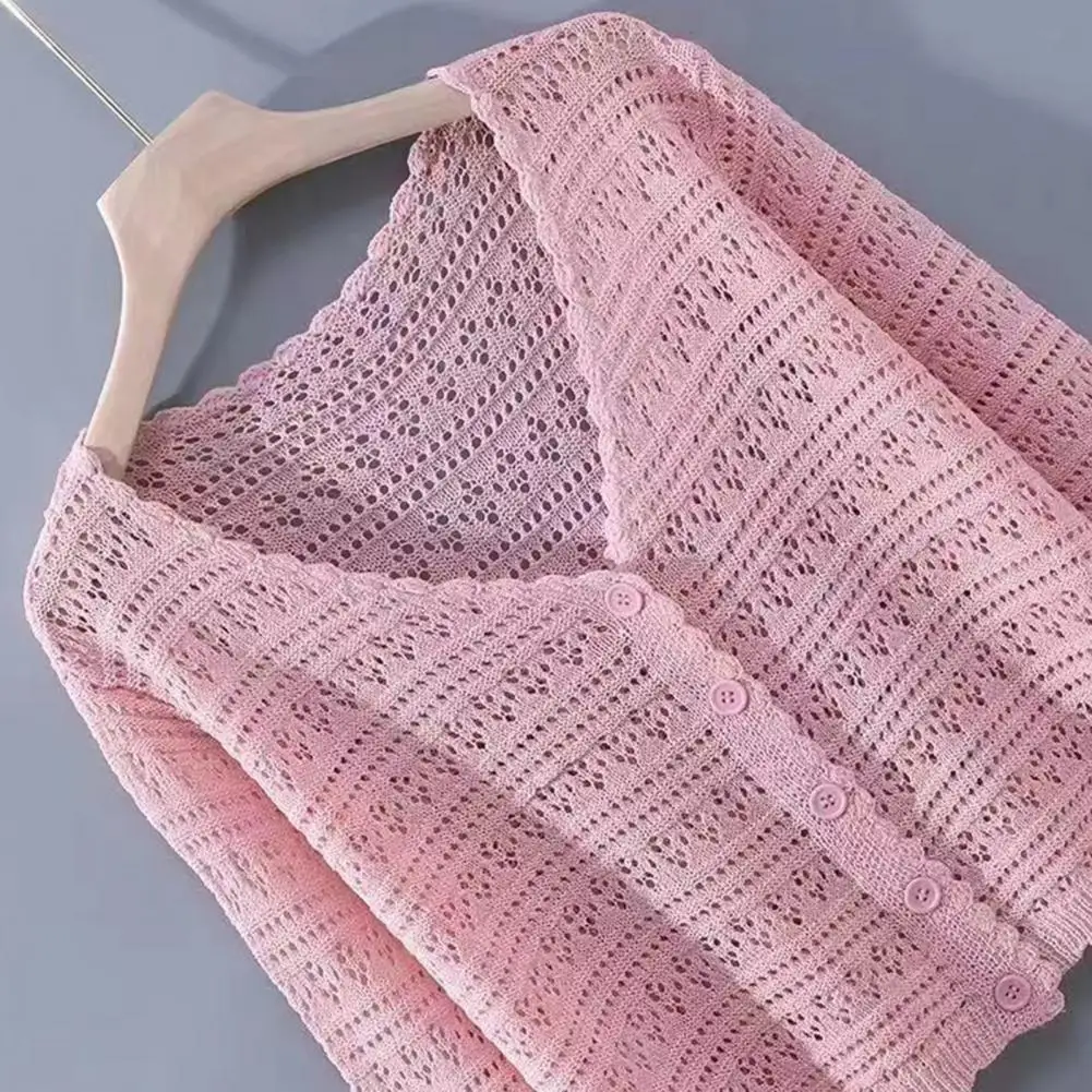 2026 Summer New Sweet Purple Pink Knit Women's Cardigan V-Neck Single Breasted Solid Color Sun Protection Top
2026 Summer New Sweet Purple Pink Knit Women's Cardigan V-Neck Single Breasted Solid Color Sun Protection Top