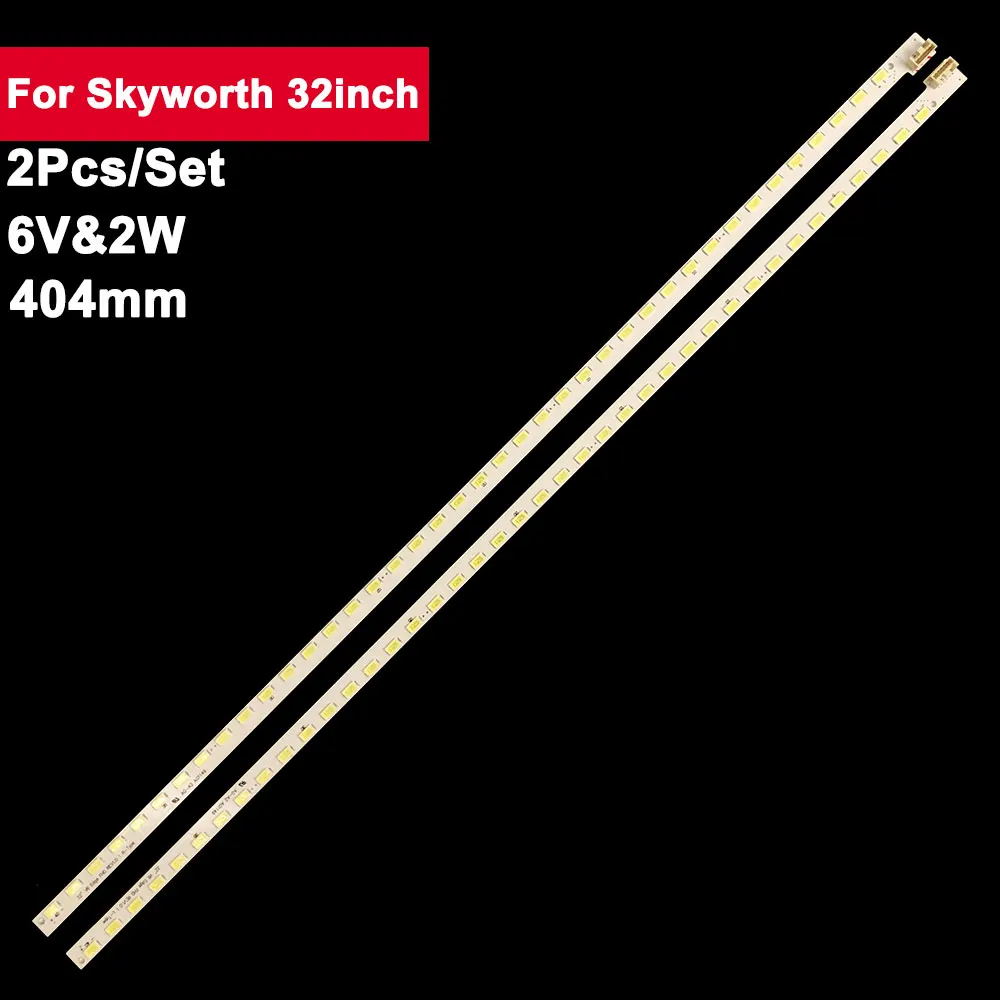 404mm 2 pcs/set TV led backlight strip for Skyworth 32inch 40led 32 V6 EDGE FHD REV1.0 Skyworth 32E82RD 32LV340 32LW4500
404mm 2 pcs/set TV led backlight strip for Skyworth 32inch 40led 32 V6 EDGE FHD REV1.0 Skyworth 32E82RD 32LV340 32LW4500