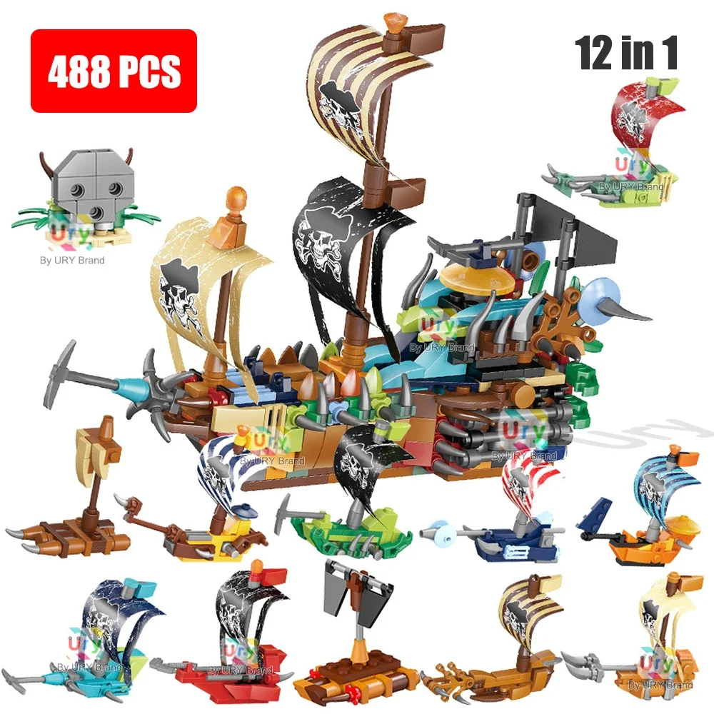 City Series 12in1 Pirates Ship Adventure Ideas Boat Island Storm Vessel Flagship Movies Building Blocks Model Toy for Boys Gifts
City Series 12in1 Pirates Ship Adventure Ideas Boat Island Storm Vessel Flagship Movies Building Blocks Model Toy for Boys Gifts