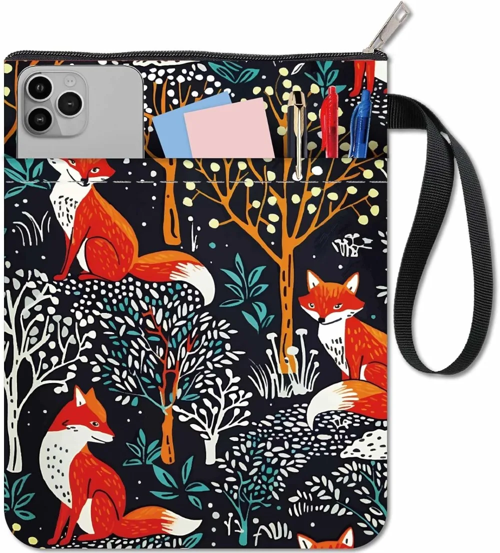 Fox Forest Book Sleeve Protector with Zipper Waterproof Canvas Pouch Covers for Books Lovers Paperback Hardcover Notebook Bible
Fox Forest Book Sleeve Protector with Zipper Waterproof Canvas Pouch Covers for Books Lovers Paperback Hardcover Notebook Bible