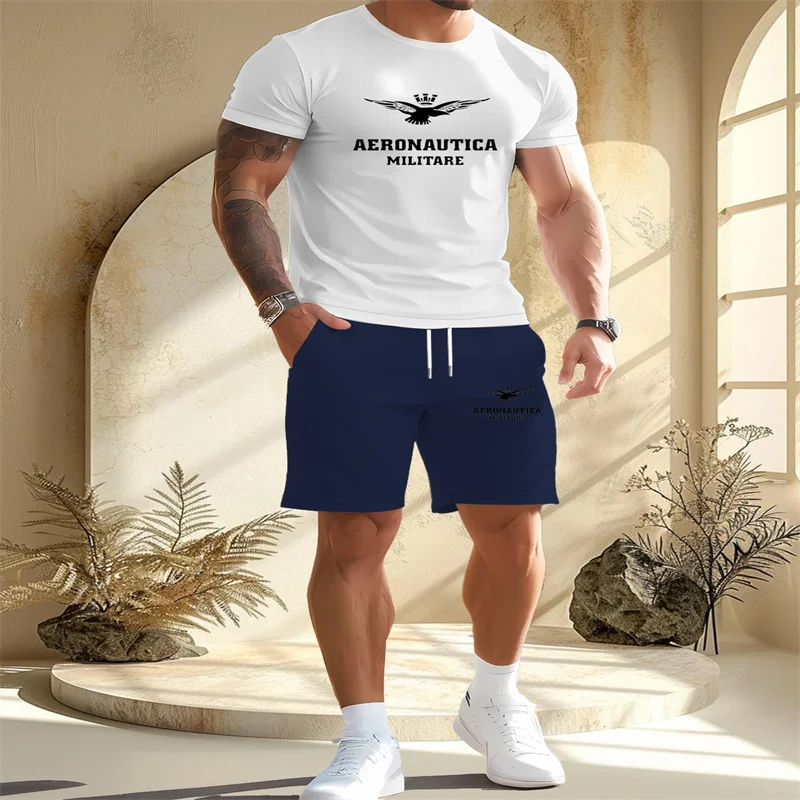 2025 Summer Men's Casual Daily Outdoor Travel Round Neck Short Sleeve T-shirt Drawstring Shorts Set, Summer Comfort 2-piece Set
2025 Summer Men's Casual Daily Outdoor Travel Round Neck Short Sleeve T-shirt Drawstring Shorts Set, Summer Comfort 2-piece Set