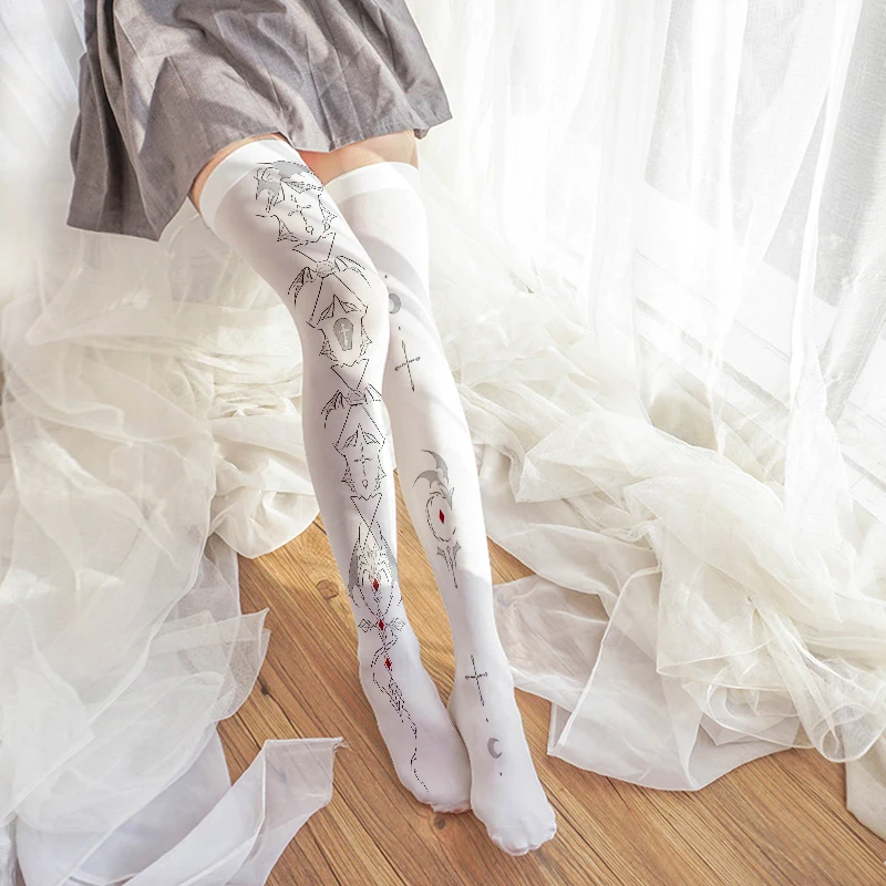 Fashion women's stockings 3d printing sexy over-the-knee Lolita stockings soft and comfortable nylon thigh socks cosplay
Fashion women's stockings 3d printing sexy over-the-knee Lolita stockings soft and comfortable nylon thigh socks cosplay