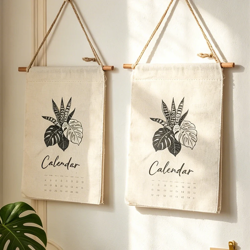 Boho Linen Fabric Wall Hanging Calendar Flipable Monthly Wall Scroll with Plant Leaf Print for Home Bedroom Living Room Wall
Boho Linen Fabric Wall Hanging Calendar Flipable Monthly Wall Scroll with Plant Leaf Print for Home Bedroom Living Room Wall