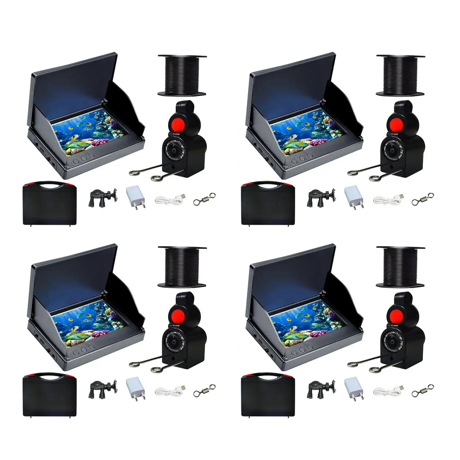 Fishfinders Fishing Gear with Cable Equipment 4.3" Display Color Monitor Waterproof for Water Sports Ice Sea Lake Open Water 
Fishfinders Fishing Gear with Cable Equipment 4.3" Display Color Monitor Waterproof for Water Sports Ice Sea Lake Open Water