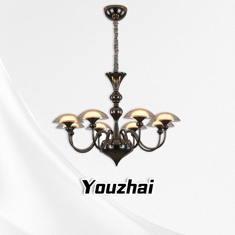 Electroplated pearl black light luxury style minimalist living room, dining room, bedroom, hotel duplex villa chandelier
Electroplated pearl black light luxury style minimalist living room, dining room, bedroom, hotel duplex villa chandelier