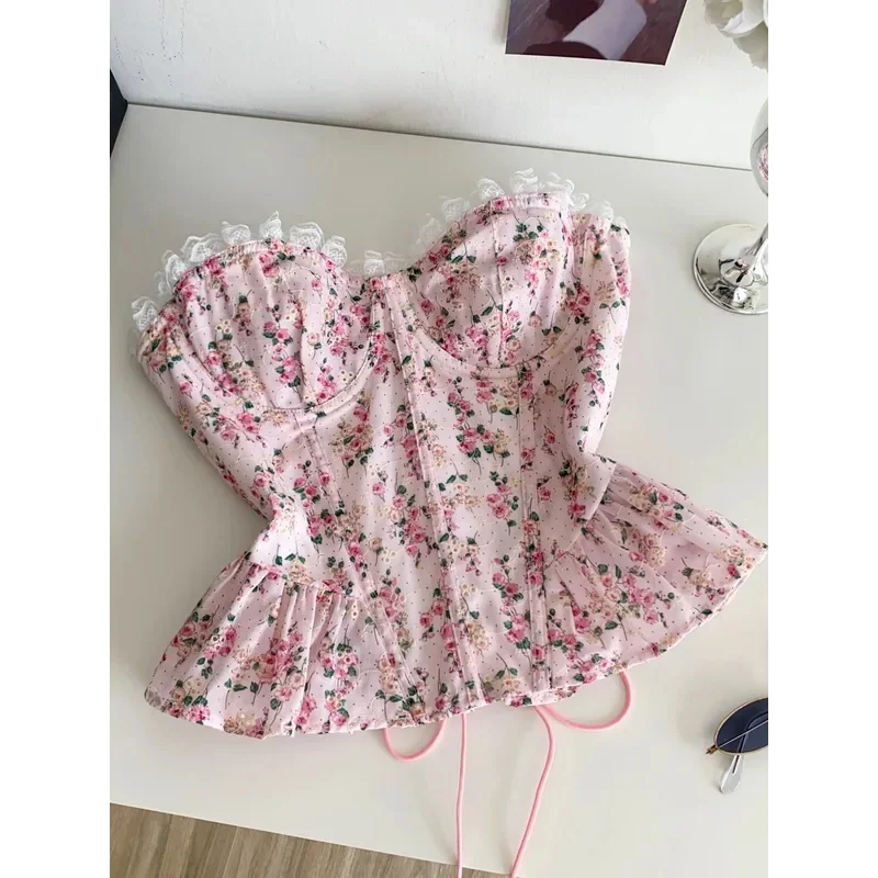 Sexy sleeveless sweet lace slim Tanks Top Corset Bustier Camis Chic Crop Top Women Party Sling Top Y2k
Sexy sleeveless sweet lace slim Tanks Top Corset Bustier Camis Chic Crop Top Women Party Sling Top Y2k