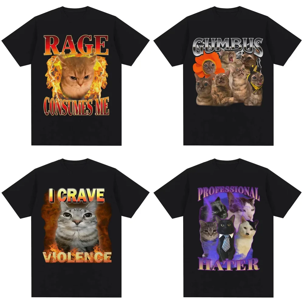 Fuuny Kittler забавная футболка с графическим принтом Cat Meme, женская милая модная футболка с короткими рукавами и круглым вырезом, уличная одежда
Fuuny Kittler забавная футболка с графическим принтом Cat Meme, женская милая модная футболка с короткими рукавами и круглым вырезом, уличная одежда