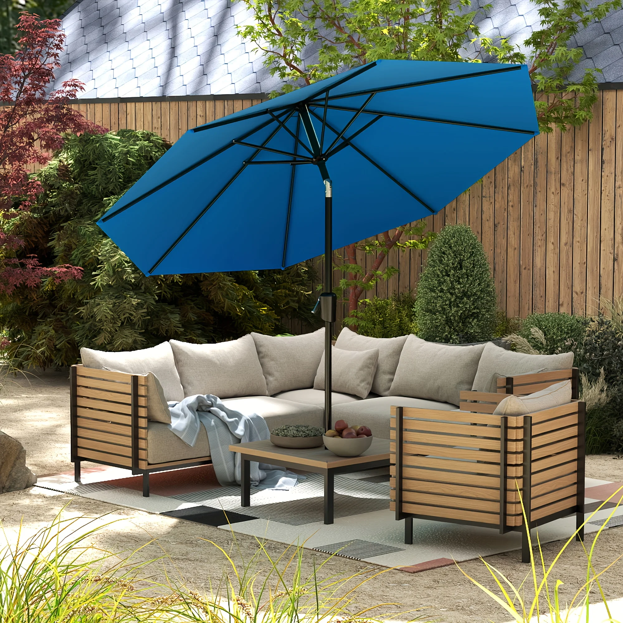 9ft/10F.Outdoor Patio Umbrella. Ideal for Table Or Beach, Push Button Tilt, Internal Crank Lift System, 5 Different Colors
9ft/10F.Outdoor Patio Umbrella. Ideal for Table Or Beach, Push Button Tilt, Internal Crank Lift System, 5 Different Colors