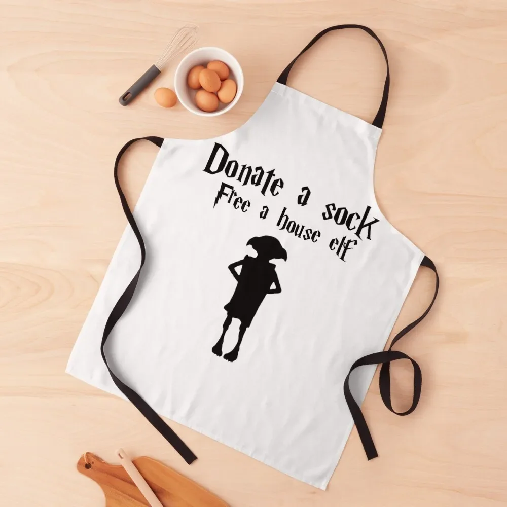Donate a sock free a house elf Apron Kitchen Apras Man Household Items Chef jacket men Apron
Donate a sock free a house elf Apron Kitchen Apras Man Household Items Chef jacket men Apron
