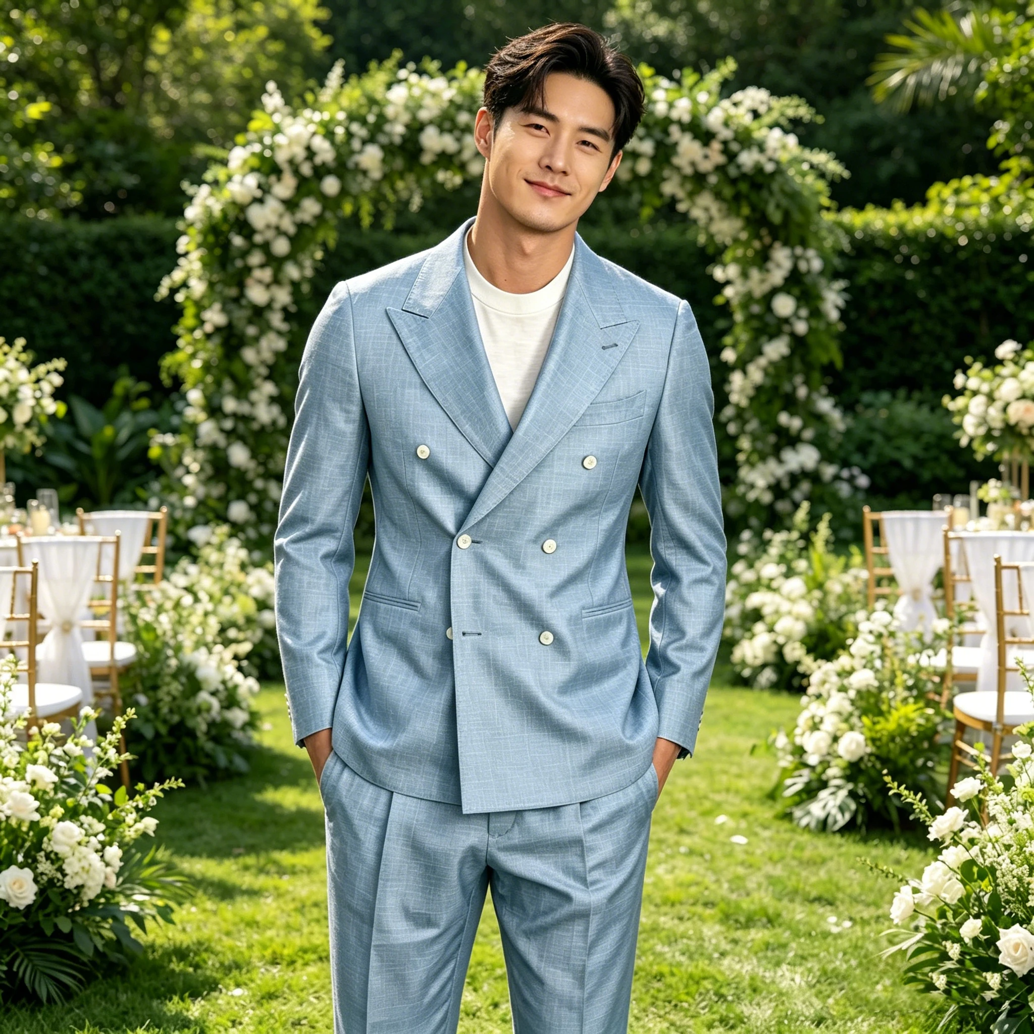 Men's Linen Suit 2 Piece Set Blazer Pants Double Breasted Slim Fit Formal Business Casual Jacket Trousers For Summer Beach Groom
Men's Linen Suit 2 Piece Set Blazer Pants Double Breasted Slim Fit Formal Business Casual Jacket Trousers For Summer Beach Groom