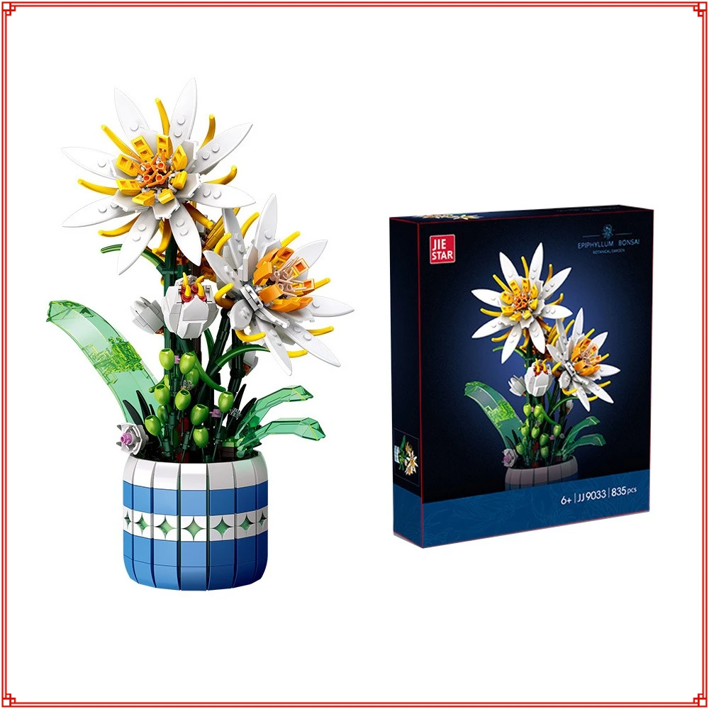 Creative Epiphyllum Oxypetalum Series Building Blocks Handmade Assembly Puzzle Model Toys Home Decorations Kids Holiday Gifts
Creative Epiphyllum Oxypetalum Series Building Blocks Handmade Assembly Puzzle Model Toys Home Decorations Kids Holiday Gifts