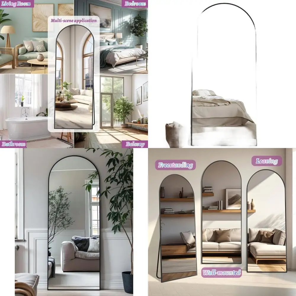 Арочное напольное зеркало 57x19, отдельно стоящее зеркало в полный рост для спальни и гостиной, черное
Арочное напольное зеркало 57x19, отдельно стоящее зеркало в полный рост для спальни и гостиной, черное