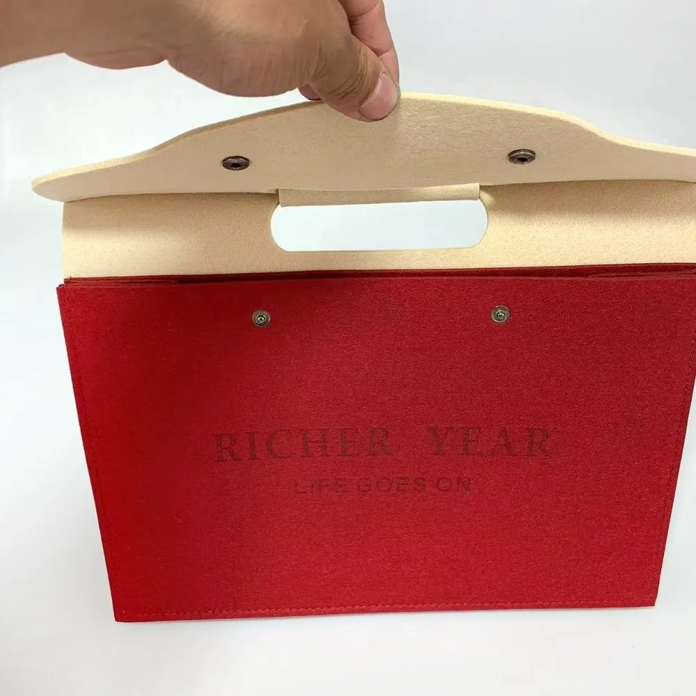 Blessing Large Capacity Felt Handbag Portable Universal Tote Bag Simple Document Bag Casual Wear
Blessing Large Capacity Felt Handbag Portable Universal Tote Bag Simple Document Bag Casual Wear