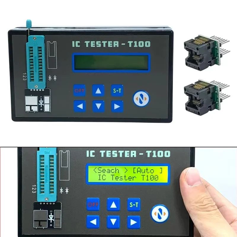 LED Integrated Circuit Tester Transistor Tester Circuit IC Chip General For Test Logic Chips 74HC 74LS CD40 45/145
LED Integrated Circuit Tester Transistor Tester Circuit IC Chip General For Test Logic Chips 74HC 74LS CD40 45/145