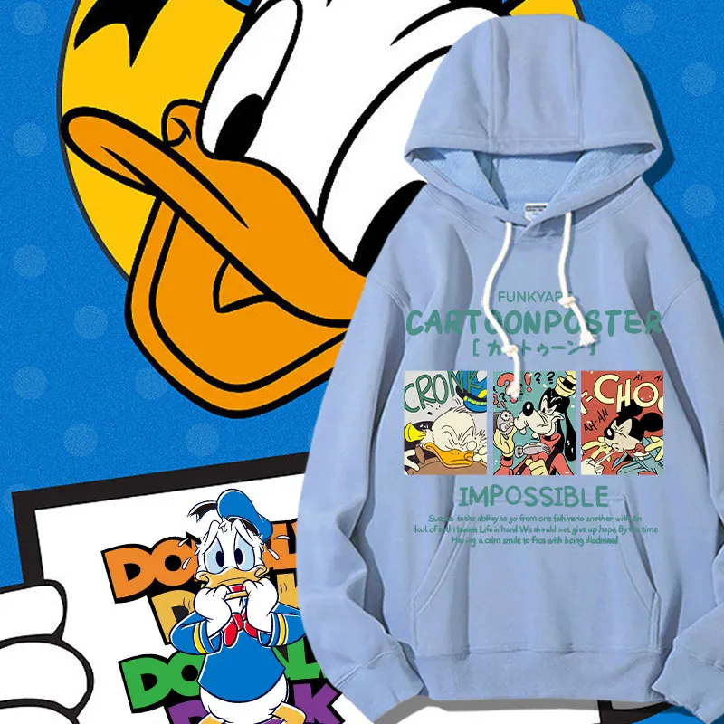 Disney Donald Duck collaboration hoodie women's hooded loose American oversize trendy vintage jacket autumn clothes
Disney Donald Duck collaboration hoodie women's hooded loose American oversize trendy vintage jacket autumn clothes