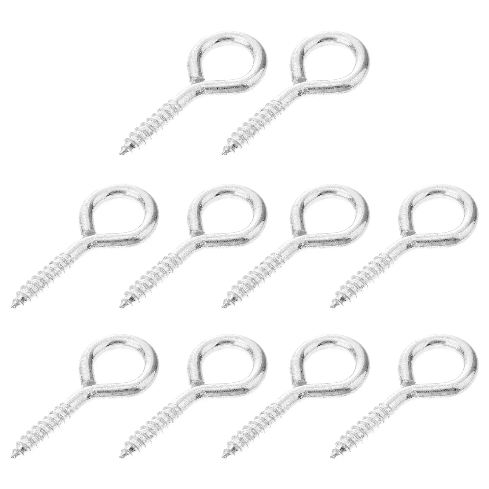 Heavy Duty Eye 10 Pcs Screw Hooks Self Tapping Screws Eyelet Bolts Metal Eye Screws Hooks Strong Anti Rust Home Office
Heavy Duty Eye 10 Pcs Screw Hooks Self Tapping Screws Eyelet Bolts Metal Eye Screws Hooks Strong Anti Rust Home Office