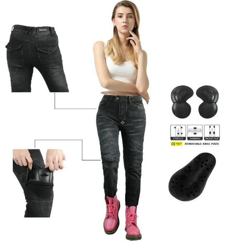 Women's Slim Fit Jeans Motorcycle Riding Pants Leisure Motorcycle Off-Road Racing Anti-Drop Pants
Women's Slim Fit Jeans Motorcycle Riding Pants Leisure Motorcycle Off-Road Racing Anti-Drop Pants