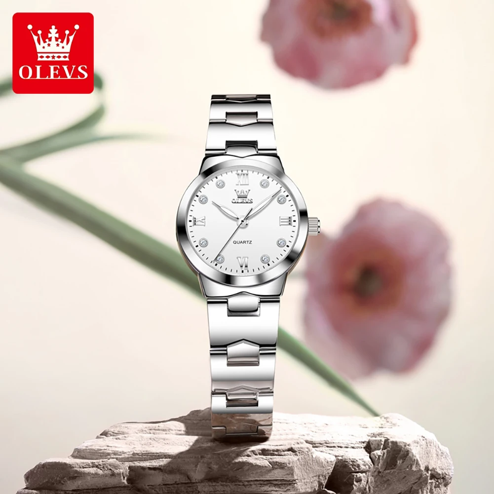 OLEVS 3735 Women Watch Diamond Dial Luxury Auto Date Stainless steel Waterproof Quartz Watch for Women
OLEVS 3735 Women Watch Diamond Dial Luxury Auto Date Stainless steel Waterproof Quartz Watch for Women