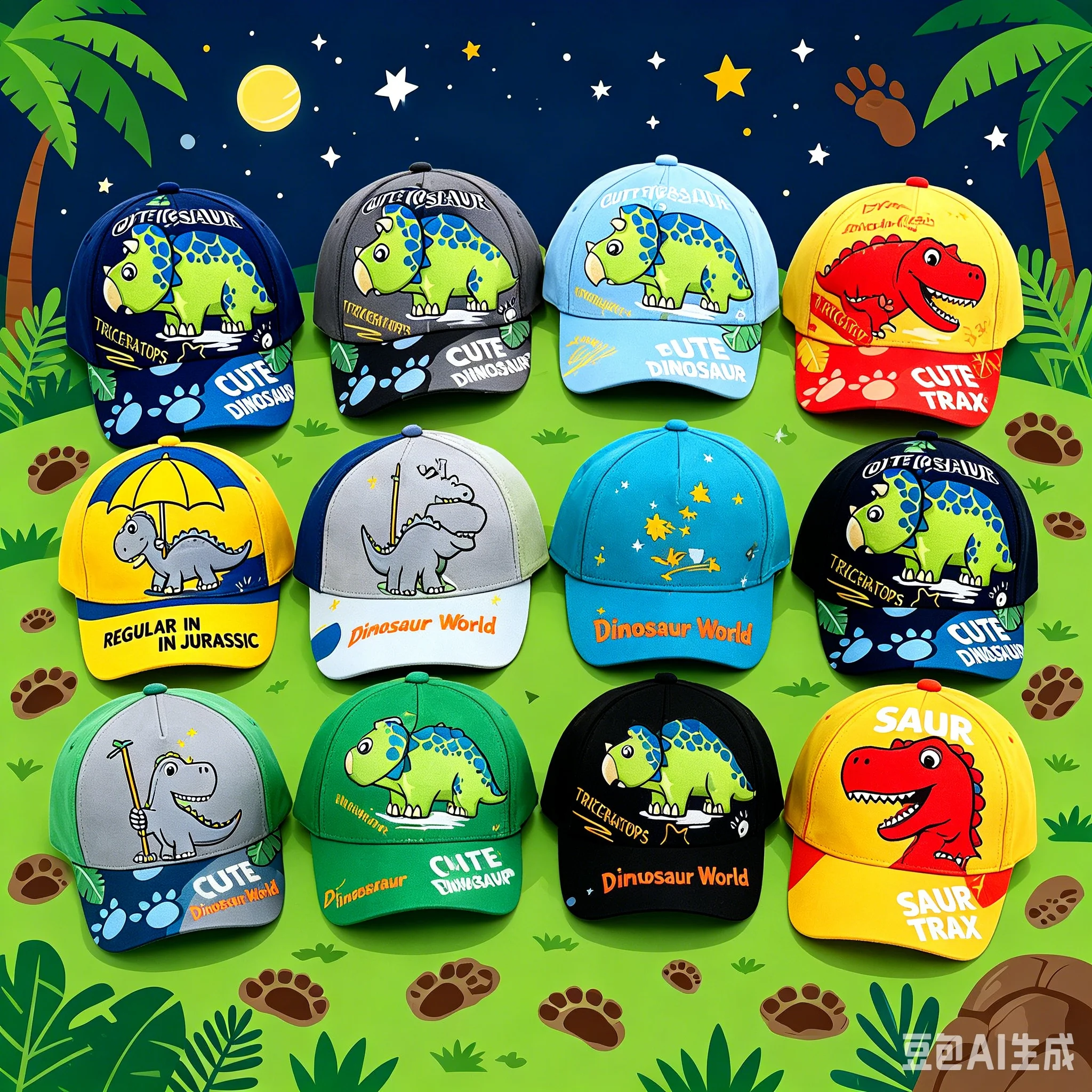 Y2K Kidcore Jurassic Dino Printed Casual Cap Variety Triceratops & T-Rex Pattern Breathable Children Hat for Beach Picnic Outfit
Y2K Kidcore Jurassic Dino Printed Casual Cap Variety Triceratops & T-Rex Pattern Breathable Children Hat for Beach Picnic Outfit