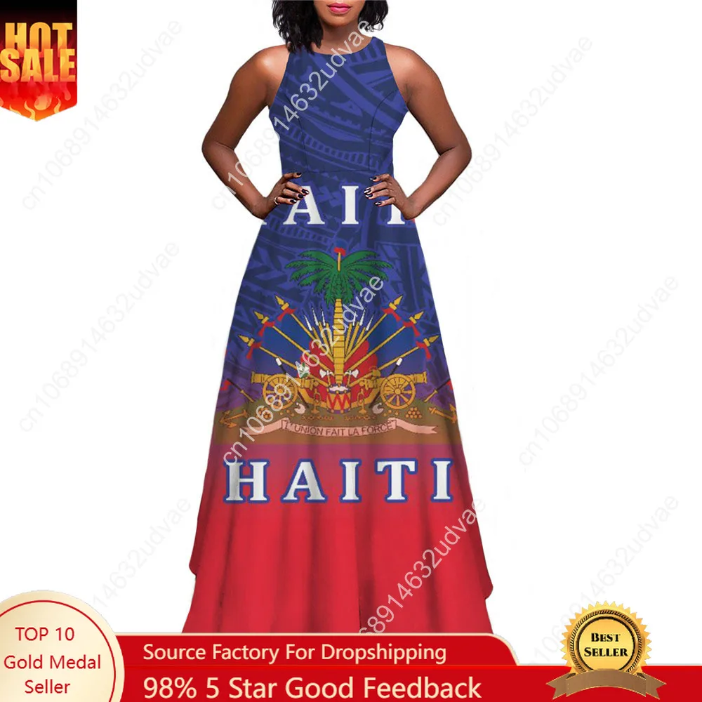 Haiti Flag Print Luxury Designer Women Summer Spring Maxi Dress Ladies Sexy Sundress Casual Sleeveless Long Woman Dresses Mujer
Haiti Flag Print Luxury Designer Women Summer Spring Maxi Dress Ladies Sexy Sundress Casual Sleeveless Long Woman Dresses Mujer