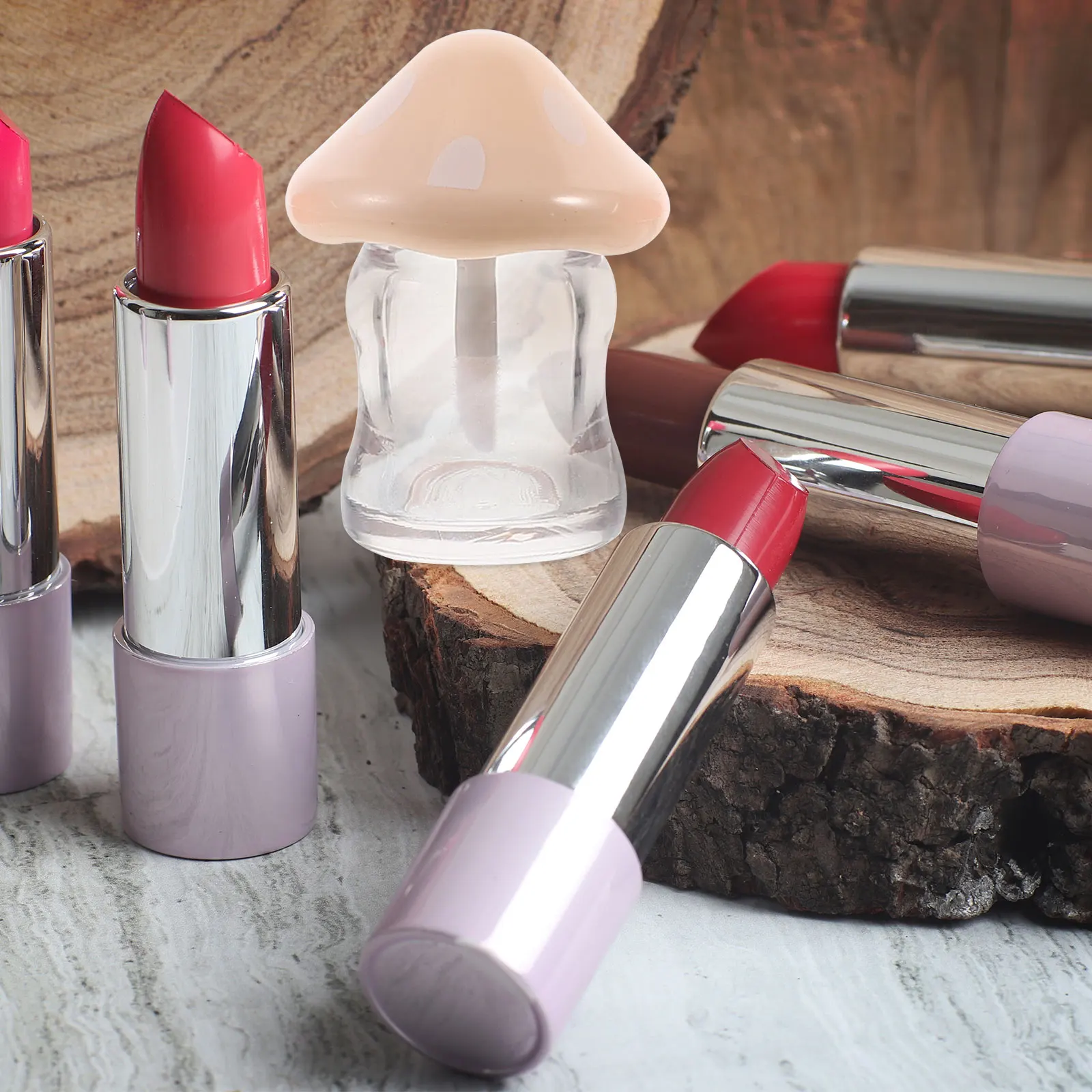 5pcs Lip Gloss Tubes Containers Plastic DIY Portable Bulk Balm Mushroom Shaped Refillable Reusable Travel Size Empty
5pcs Lip Gloss Tubes Containers Plastic DIY Portable Bulk Balm Mushroom Shaped Refillable Reusable Travel Size Empty
